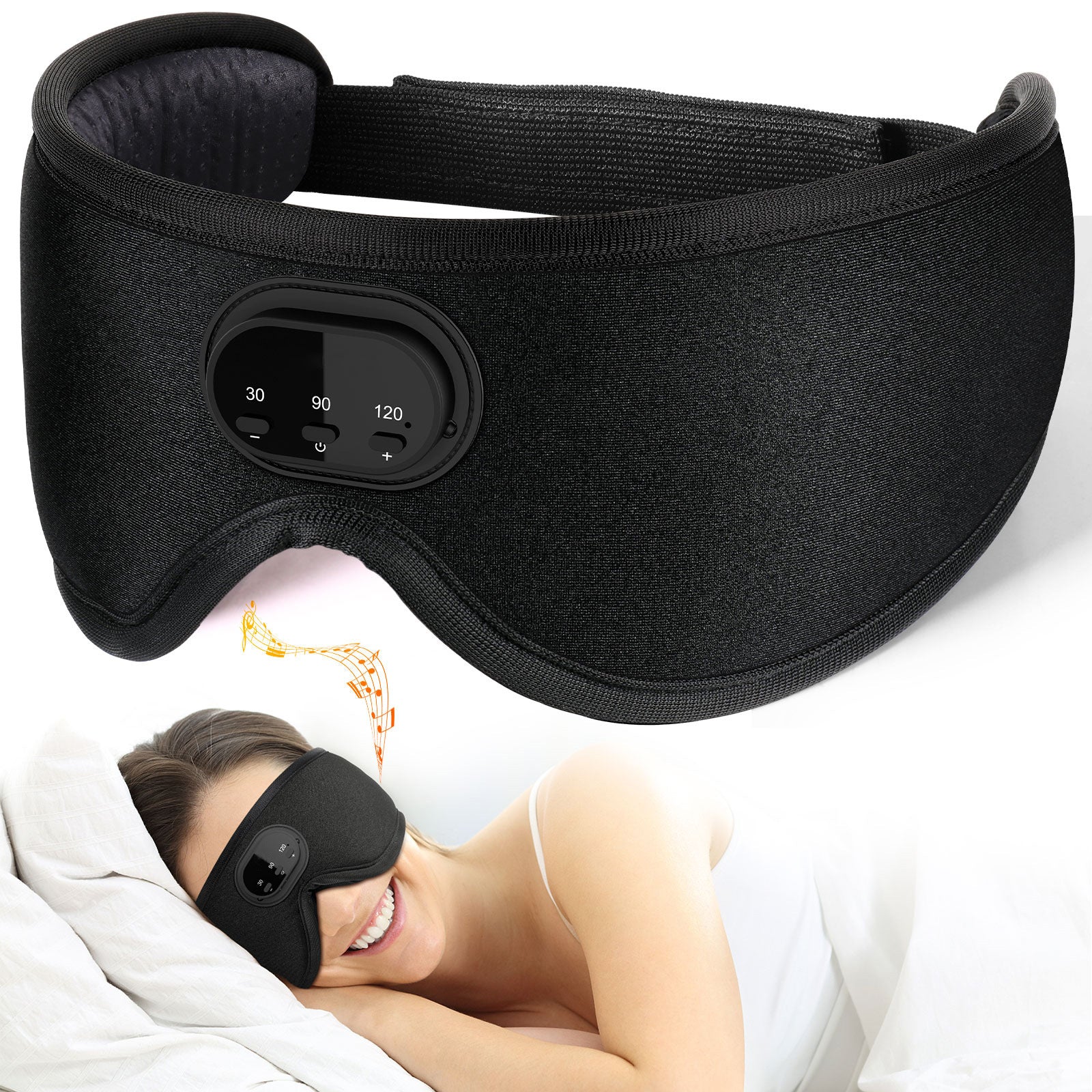 DREAMSYNCS Pro: Ultimate Smart Sleep Mask |3D Ergonomic Design